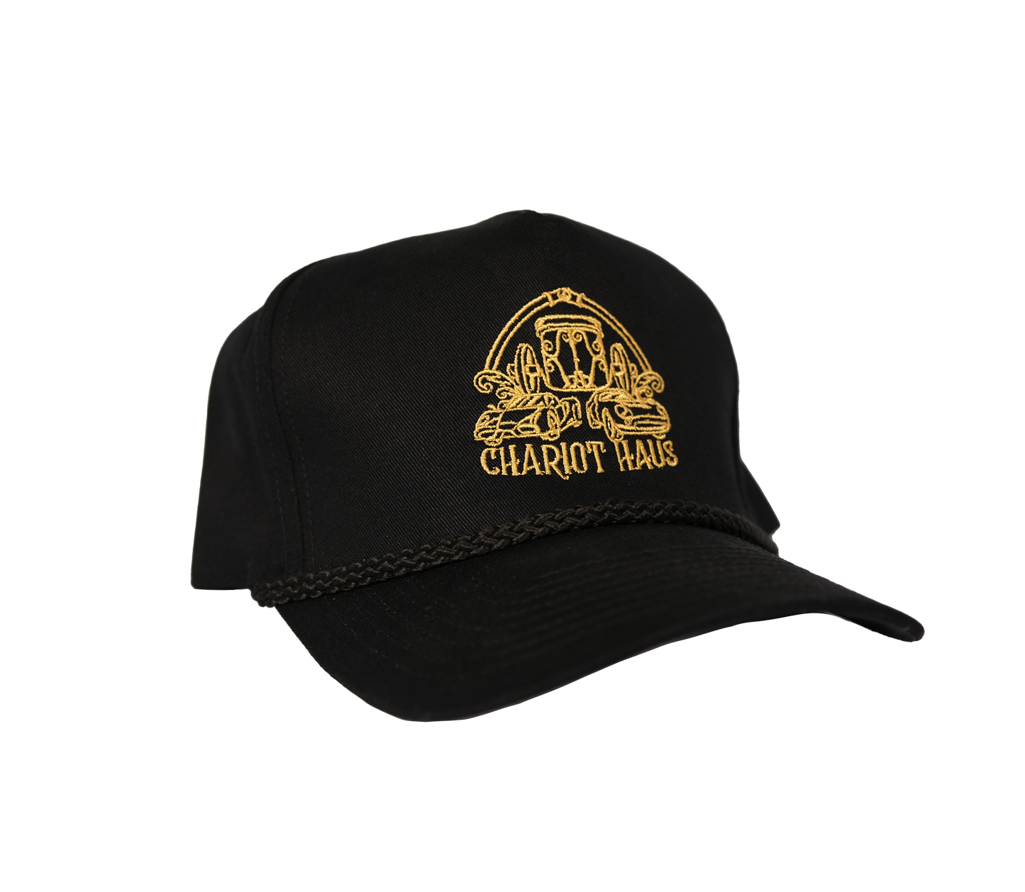 Chariot Haus - Black 5 Panel Snapback